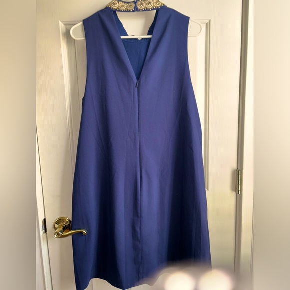 Lilly Pulitzer True Navy BRANDI STRETCH SHIFT dress Size 14 NWT - Picture 2 of 4